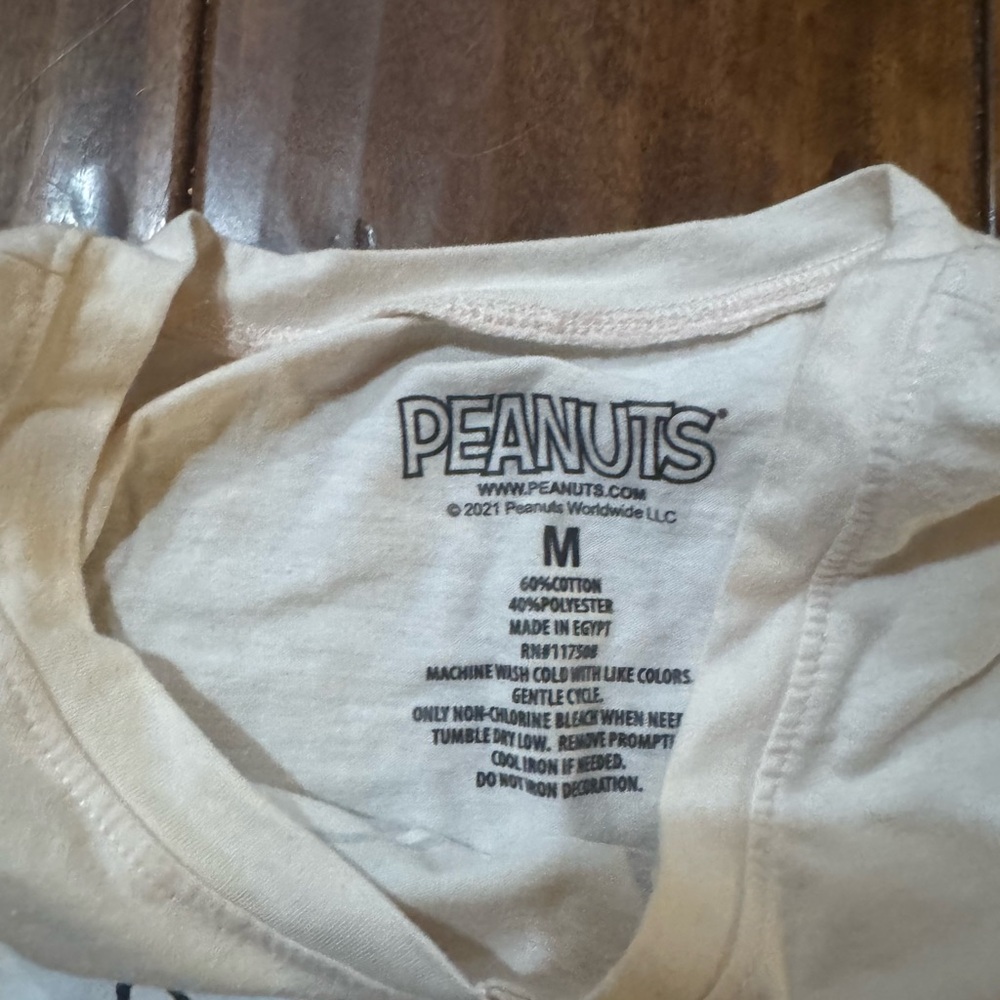 Peanuts Cream Snoopy Kids T-Shirt - Picture 3 of 4
